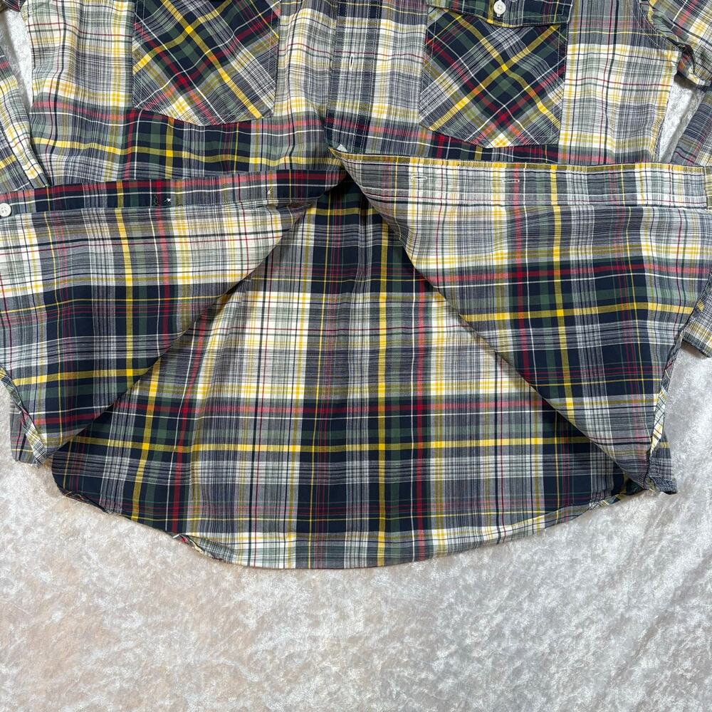 Chaps Ralph Lauren Multi Color Button Up Flannel Large - Picture 6 of 7